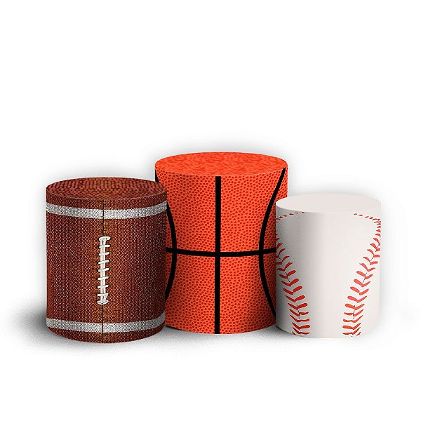 Trio Cilindro - Esportes - Sublimado 3D + Elástico