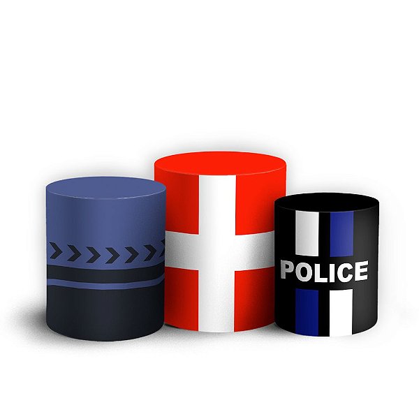 Trio Cilindro -  Super Patrulha - Sublimado 3D + Elástico