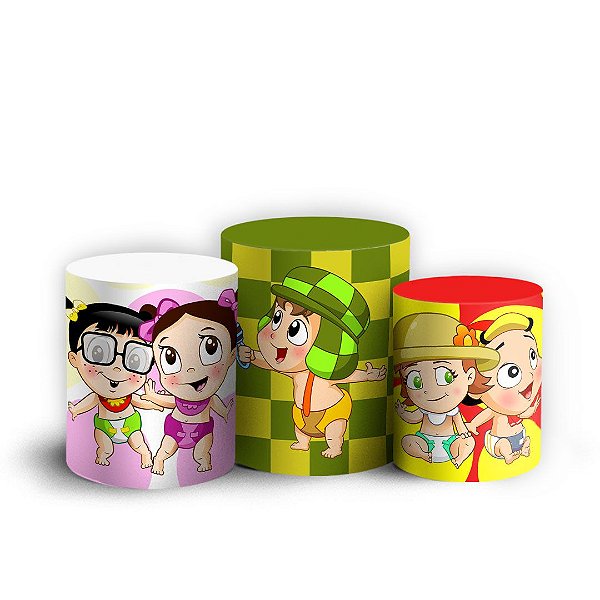 Trio Cilindro -  Chaves - Sublimado 3D + Elástico