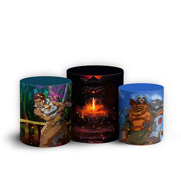 Trio Cilindro - He Man - Sublimado 3D + Elástico