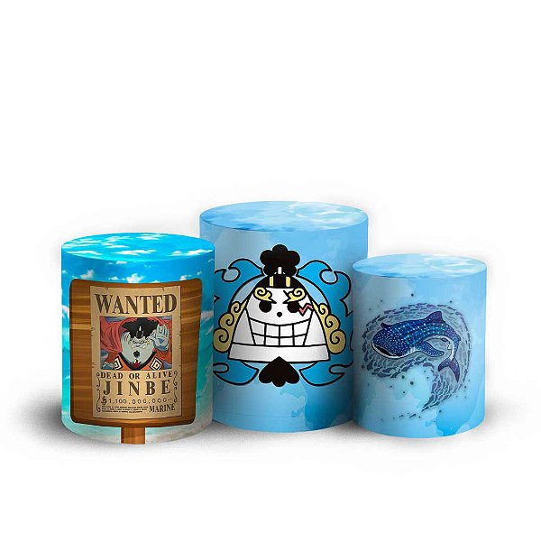 Trio Cilindro -  One Piece Jinbe - Sublimado 3D + Elástico