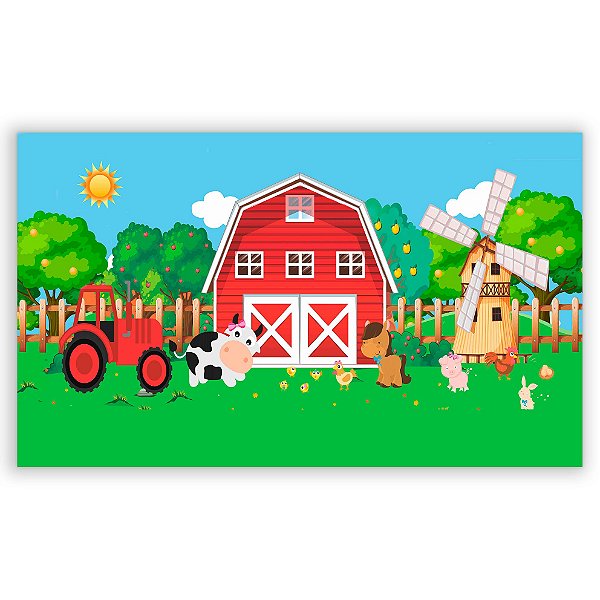 Painel Retangular - Fazenda - Sublimado 3D