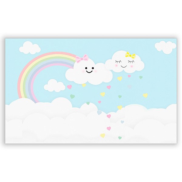 Painel Retangular - Chuva de Amor - Sublimado 3D