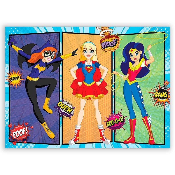 Painel Retangular - Heroinas - Sublimado 3D