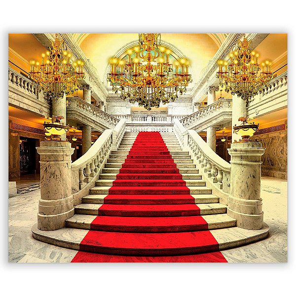 Painel Retangular - Escadaria Castelo - Sublimado 3D