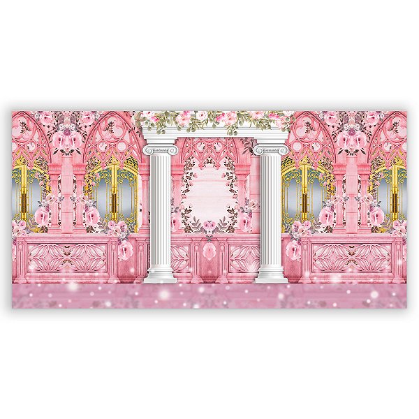 Painel Retangular - Floral Parede - Sublimado 3D