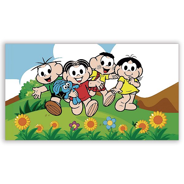 Painel Retangular - Turma da Monica - Sublimado 3D