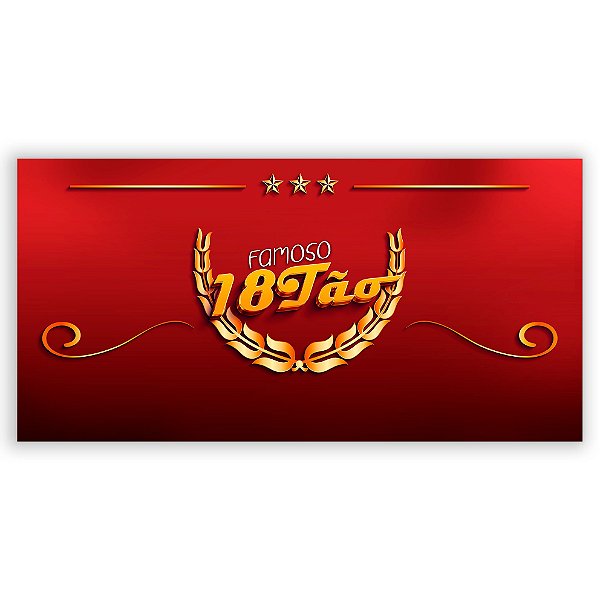 Painel Retangular - 18 Anos - Sublimado 3D