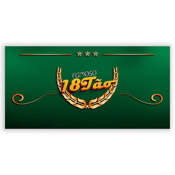 Painel Retangular - 18 Anos - Sublimado 3D