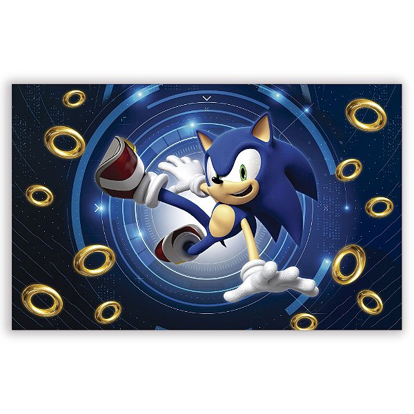 Painel Retangular - Sonic - Sublimado 3D