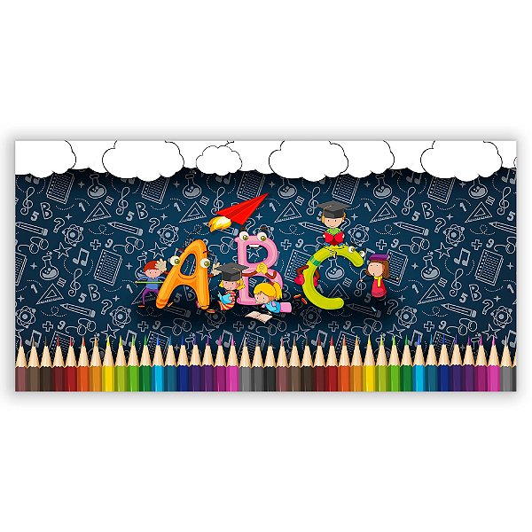 Painel Retangular - Formatura Infantil - Sublimado 3D