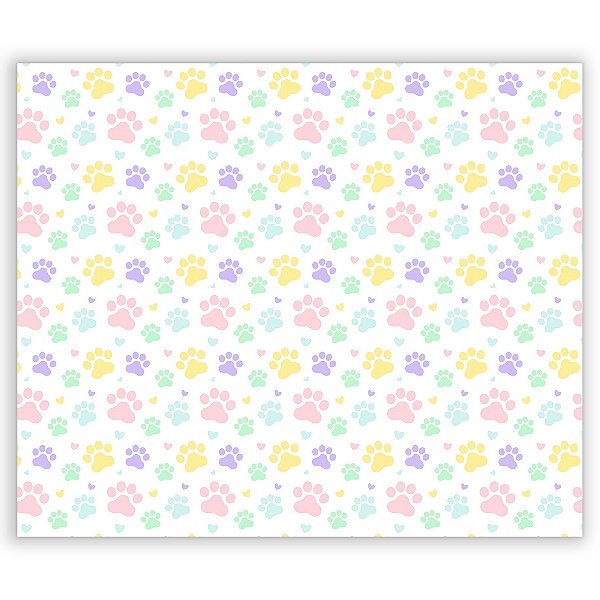 Painel Retangular - Patas de Cachorro - Sublimado 3D