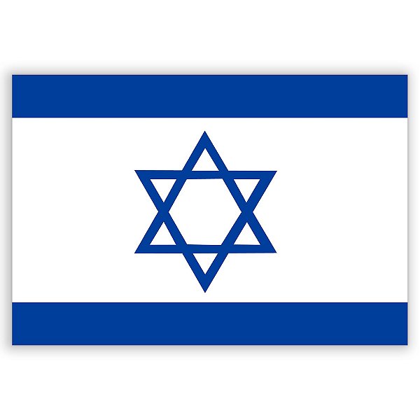 Painel Retangular - Bandeira de Israel - Sublimado 3D
