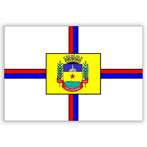 Painel Retangular - Bandeira de Apucarana - Sublimado 3D