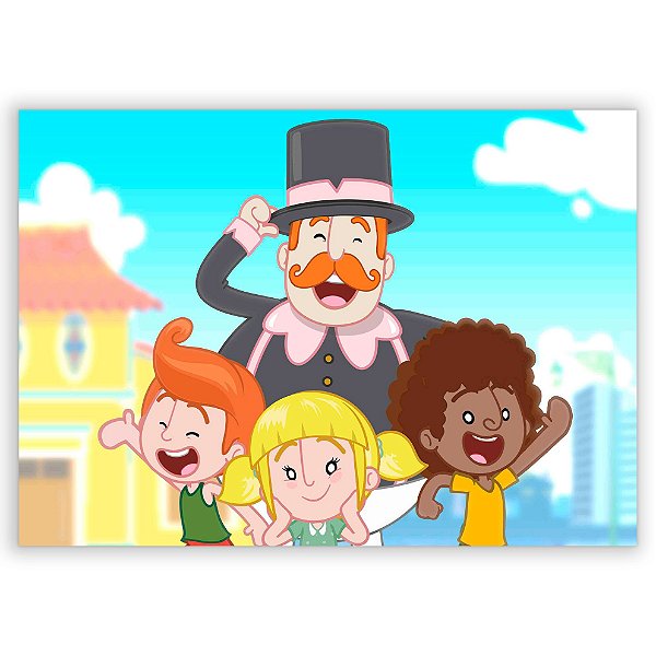 Painel Retangular - Mundo Bita - Sublimado 3D