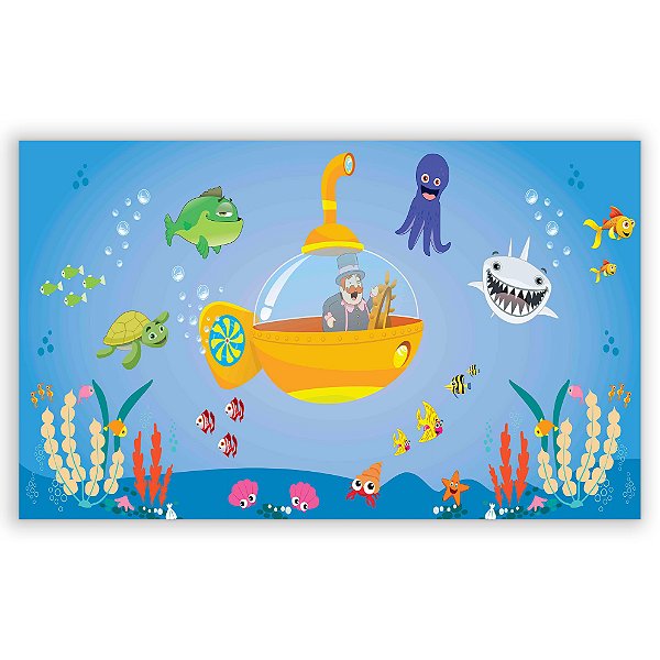 Painel Retangular - Mundo Bita - Sublimado 3D