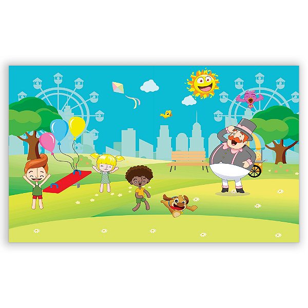 Painel Retangular - Mundo Bita - Sublimado 3D