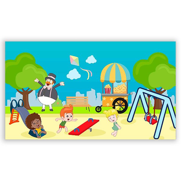 Painel Retangular - Mundo Bita - Sublimado 3D