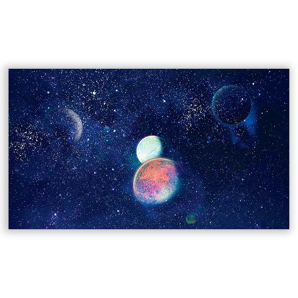 Painel Retangular - Galaxia Espaco - Sublimado 3D