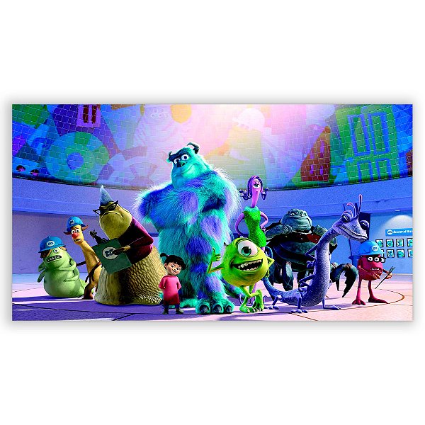 Painel Retangular - Monstros SA - Sublimado 3D