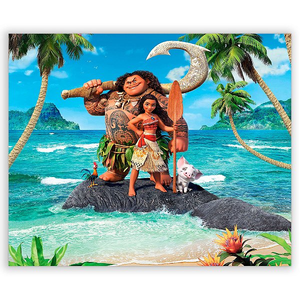 Painel Retangular - Moana - Sublimado 3D