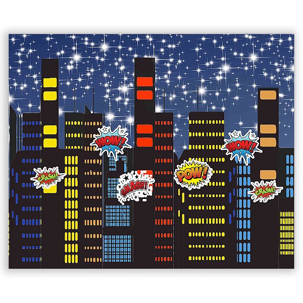 Painel Retangular - Predios - Sublimado 3D