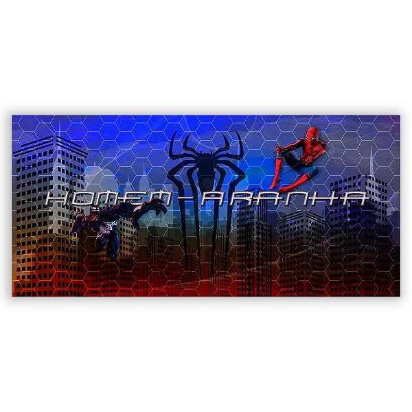 Painel Retangular - Homem Aranha - Sublimado 3D
