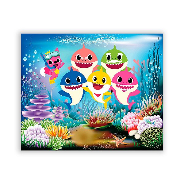 Painel Retangular - Baby Shark - Sublimado 3D