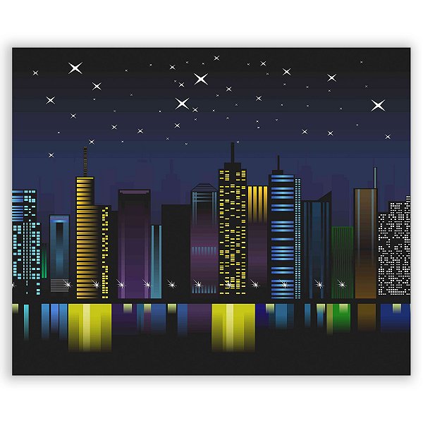 Painel Retangular - Predios - Sublimado 3D