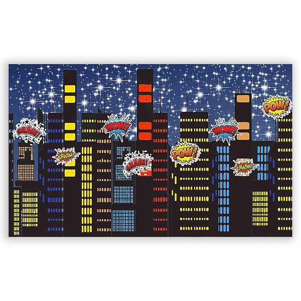 Painel Retangular - Predios - Sublimado 3D