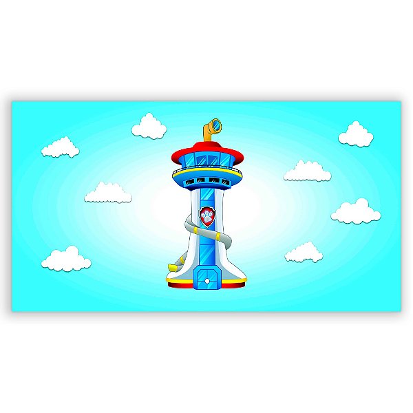 Painel Retangular - Patrulha Canina - Sublimado 3D