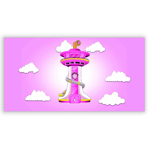 Painel Retangular - Patrulha Canina - Sublimado 3D