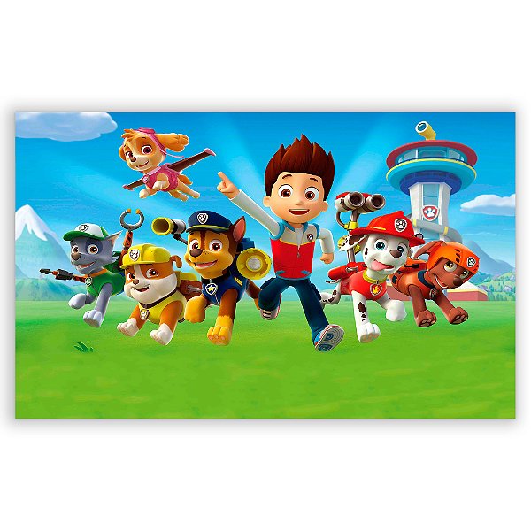 Painel Retangular - Patrulha Canina - Sublimado 3D