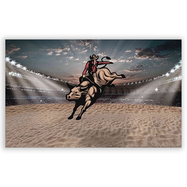 Painel Retangular - Rodeio Cowboy - Sublimado 3D