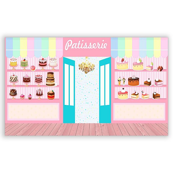 Painel Retangular - Confeitaria - Sublimado 3D