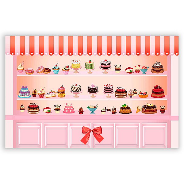 Painel Retangular - Confeitaria - Sublimado 3D