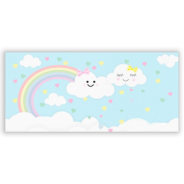 Painel Retangular - Chuva de Amor - Sublimado 3D