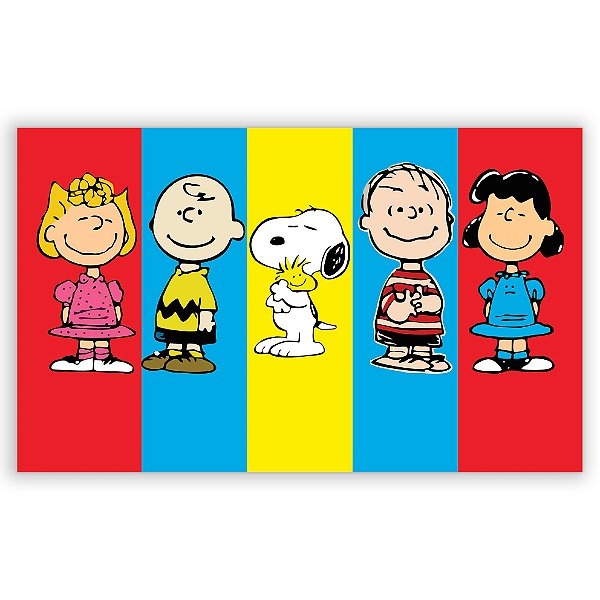 Painel Retangular - Charlie Brown Snoopy - Sublimado 3D