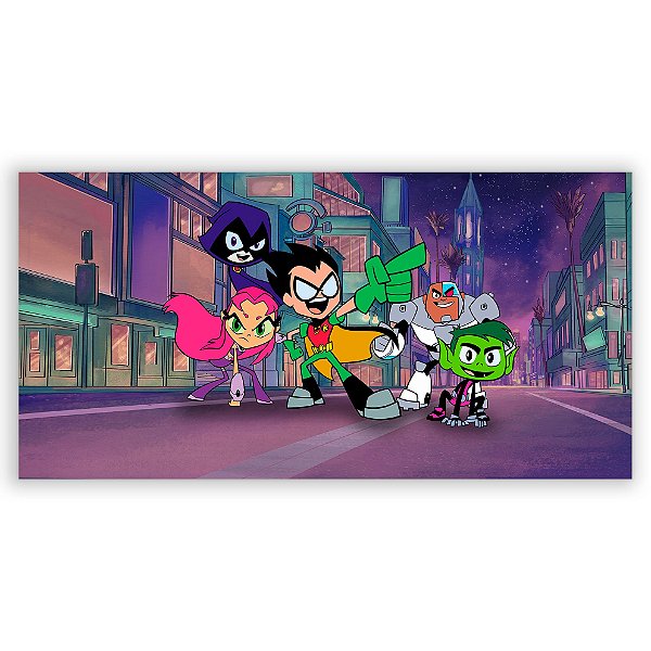 Painel Retangular - Teen Titans - Sublimado 3D