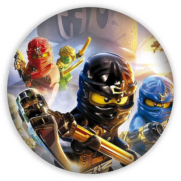 Painel Redondo - Lego Ninja Go - Sublimado 3D