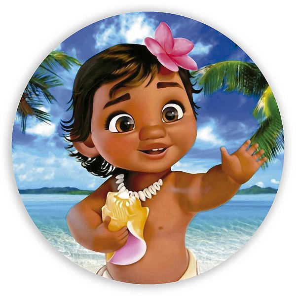 Painel da moana bebe e adulta extra, extra