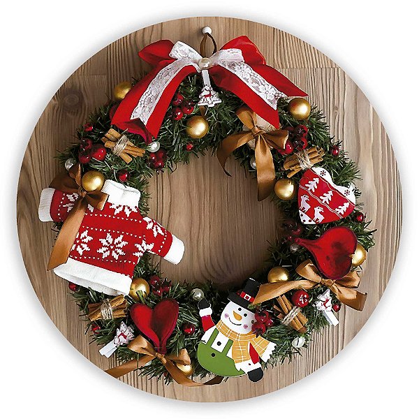 Painel Redondo - Natal - Sublimado 3D