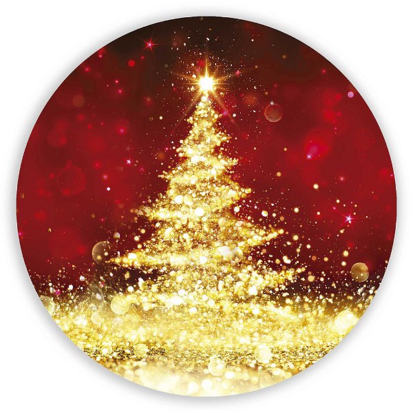 Painel Redondo - Natal  - Sublimado 3D