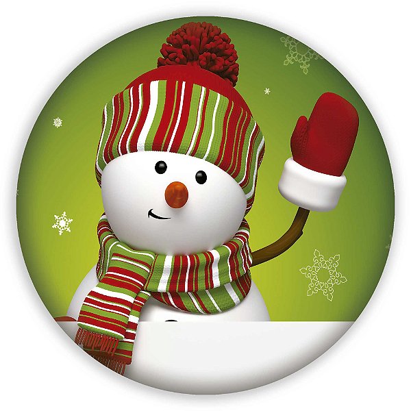 Painel Redondo - Natal  - Sublimado 3D