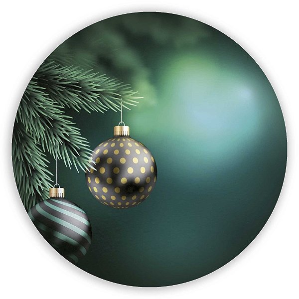 Painel Redondo - Natal  - Sublimado 3D
