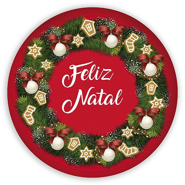 Painel Redondo - Natal  - Sublimado 3D