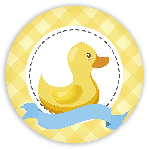 Painel Redondo - Patinho de Borracha - Sublimado 3D