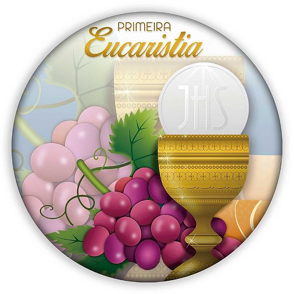 Painel Redondo - Primeira Eucaristia - Sublimado 3D
