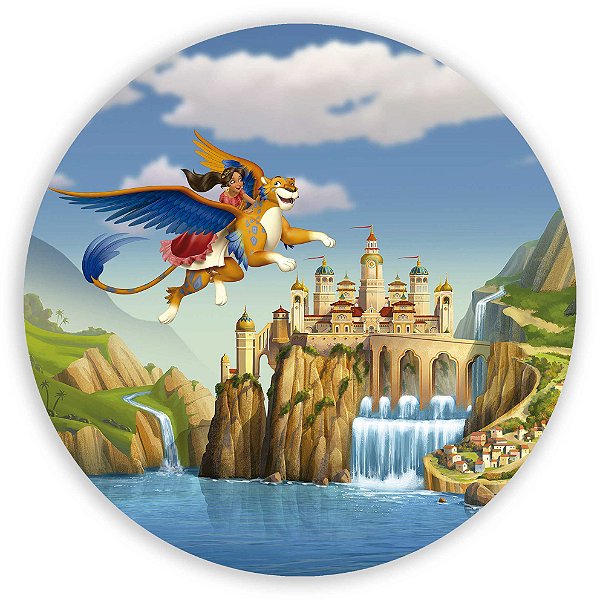 Painel Redondo - Princesa Elena de Avalor - Sublimado 3D