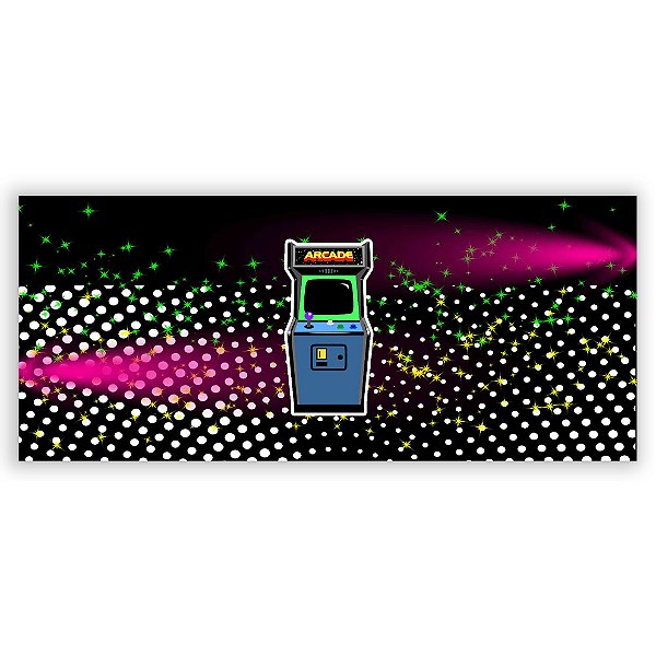 Painel Retangular - Anos 80 - Sublimado 3D